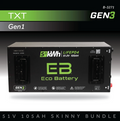 51V 105AH Skinny Battery Bundle / EZGO TXT Samsung Gen1