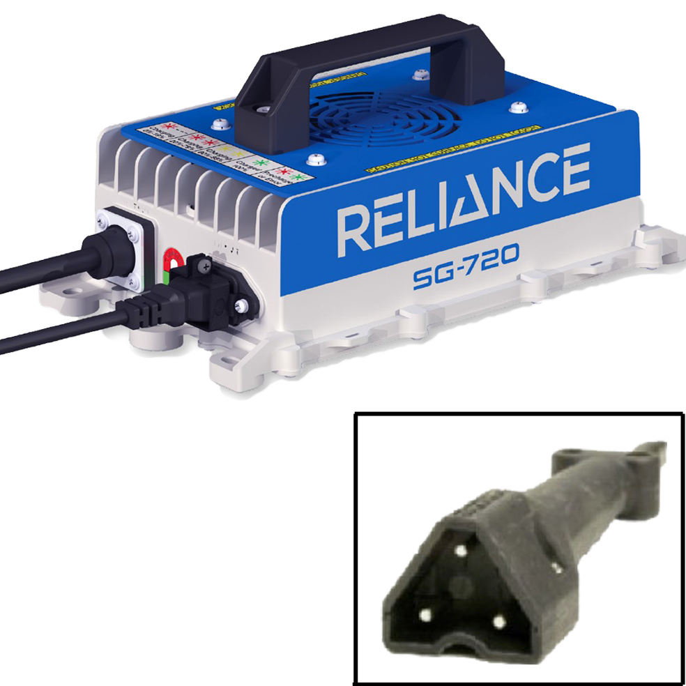 RELIANCE™ EZGO RXV/TXT/Express SG-720 High Frequency Industrial Charger - 48v 3-Pin Paddle